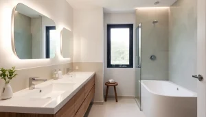Enhance your bathroom remodel in Worsley with modern designs and sleek fixtures.