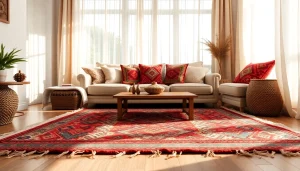 Transform your space with beautiful Moroccan Boucherouite Rugs featuring intricate patterns.