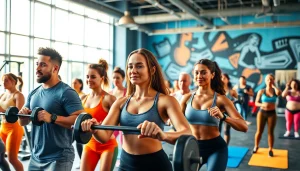 The best gym in Jersey City showcases vibrant fitness activities with diverse individuals in an energizing environment.