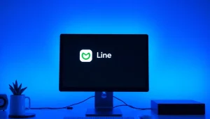 Download line电脑版下载 on a computer featuring a sleek interface and intuitive navigation.