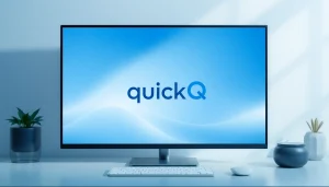 Engage with the quickq官网 platform showcasing its unique features in a vibrant desktop environment.