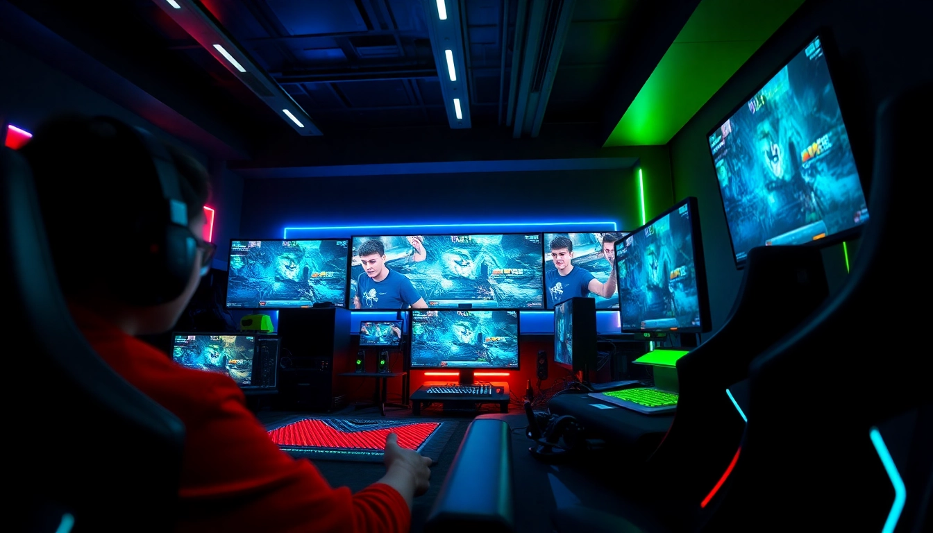 메이저사이트와 함께하는 활기찬 e-gaming 환경을 담은 사진