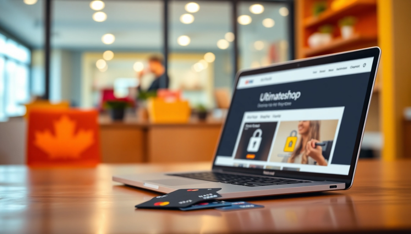 Discover secure shopping with Ultimateshop cvv on a laptop, showcasing the ease of online transactions.